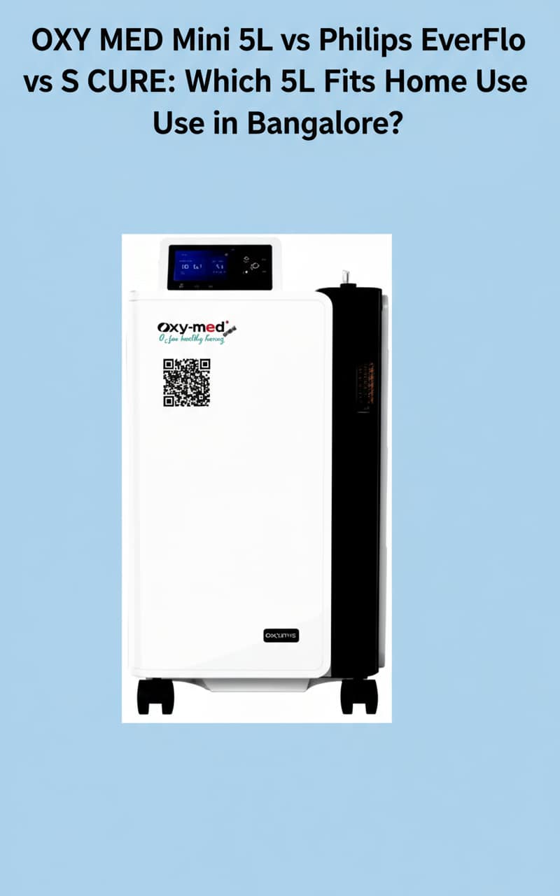 OXY MED Mini 5L vs Philips EverFlo vs S CURE: Which 5L Fits Home Use in Bangalore?